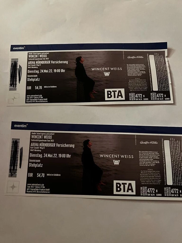 Konzert Tickets Wincent Weiss - Bild 1 von 1