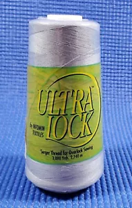 Ultra Lock SILVER/GRAY Serger Thread for Overlock Sewing 3000 Yards - Picture 1 of 1