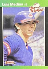 1989 Donruss The Rookies #20 Luis Medina Cleveland Indians Baseball Card