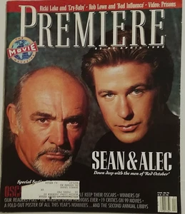PREMIERE Magazine April 1990-Sean Connery & Alec Baldwin + Academy Awards Editon - Picture 1 of 1