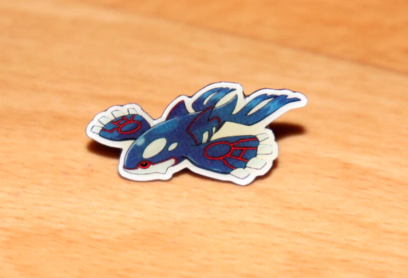 Pokemon Kyogre Pokemon GO Very Rare Pin / Badge - Image 1 of 4