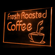 110136 Fresh Roasted Coffee Cup Shop Café Display LED Light Neon Sign