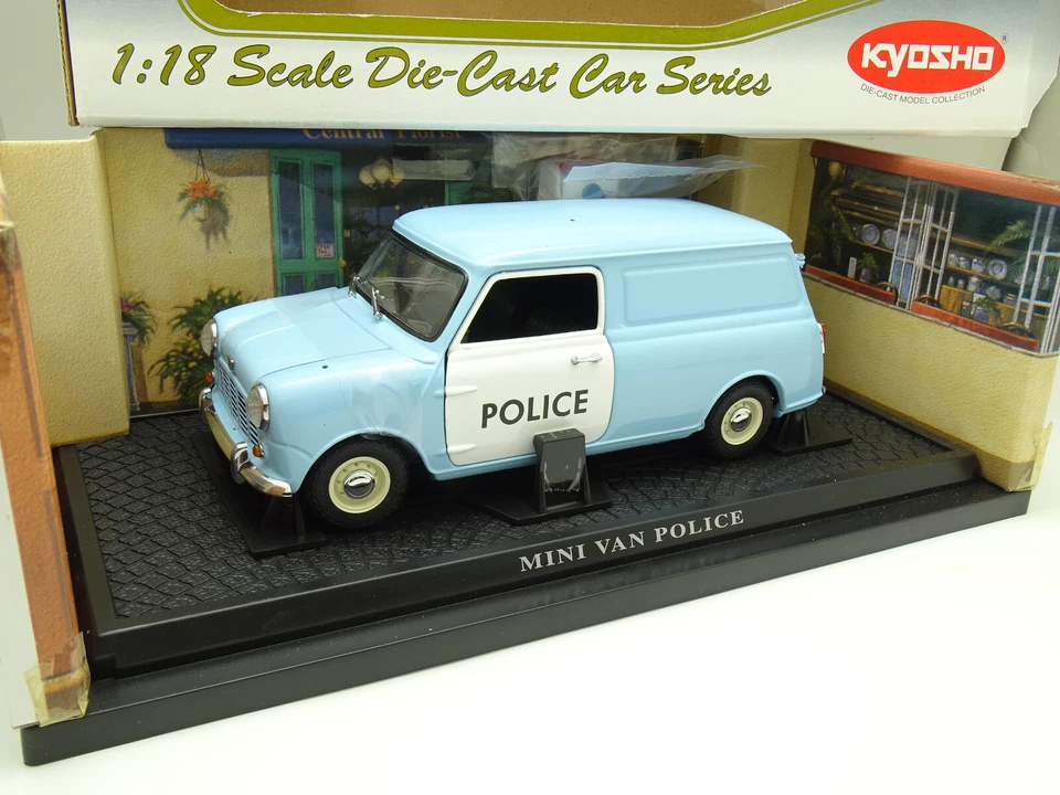 Kyosho 1/18 - Austin Mini Van Polizia 08193B - Immagine 1 di 1