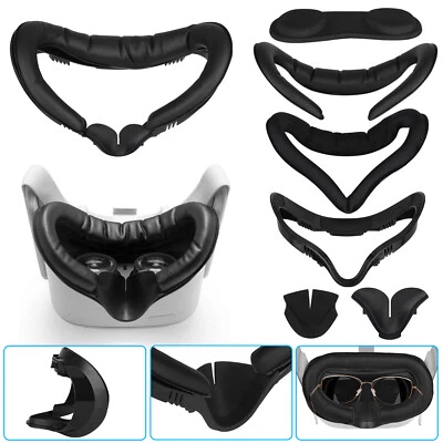 6IN1 Accessories Kit for Oculus Quest 2 VR Eye Face Cover Cushion PU Leather Pad - Image 1 of 4
