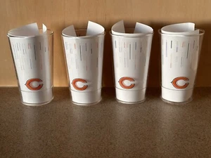 Chicago Bears NFL 16 oz. C Logo Plastic Stadium Cups Set of 4 - Pre-owned - Picture 1 of 5