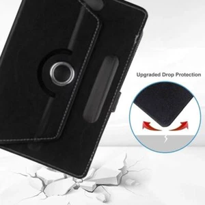 Universal Leather Case Cover Flip Stand Wallet For 7In Tablet Pad Q5P2 - Picture 1 of 10
