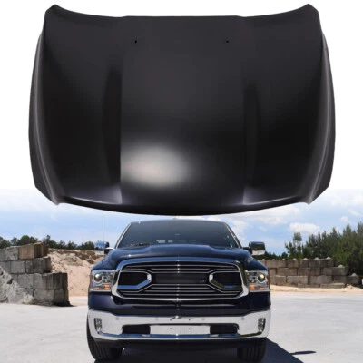 Front Hood Panel Bonnet For 2009-2022 Ram 1500 Primed Steel Direct Replacement Foto 1 de 4