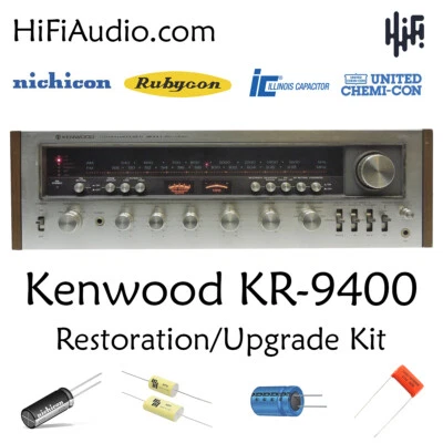 Kenwood KR-9400 rebuild restoration recap upgrade kit repair - Image 1 of 4