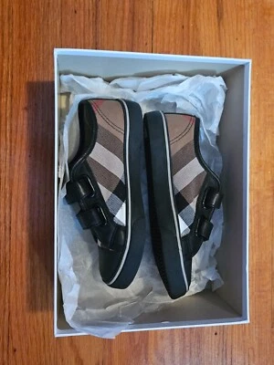 Zapatilla deportiva BURBERRY Markham Check Grip-Strap N7022 niños talla 31 Foto 1 de 4