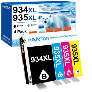 4x Tinte Patronen für HP 934XL 935XL OfficeJet 6820 6825 Pro 6220 6230 6830 6835 - Bild 1 von 9