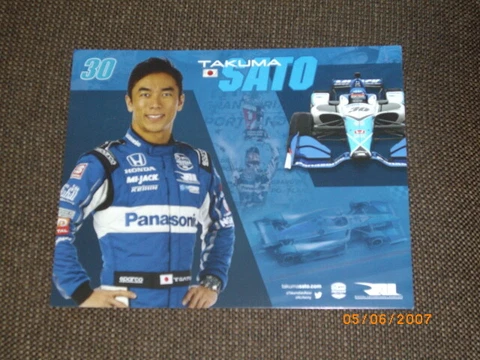 2019 TAKUMA SATO #30 PANASONIC NTT INDY CAR SERIES POSTCARD Cover