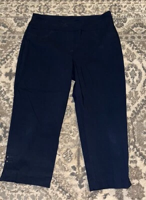 Hearts Of Palm Petite Capri Pants Womens 10P Beige Pull On Stretch Mid Rise NEW - Image 1 of 4