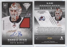 2013-14 Panini Anthology Titanium Update Gear /100 Reto Berra Rookie Auto RC