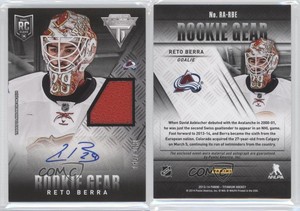 2013-14 Panini Anthology Titanium Update Gear /100 Reto Berra Rookie Auto RC