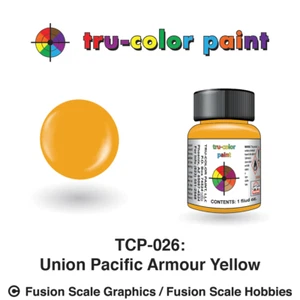 Tru Color Paint Union Pacific UP Armour Yellow 1oz - Picture 1 of 1