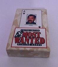 Vintage Limited Edition 52 Most Wanted Playing Cards  Desert Storm 2003