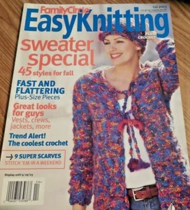 Family Circle "Easy Knitting Plus Crochet" Magazine*Fall 2003 Sweater Special - Imagen 1 de 5