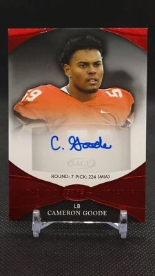 2022 Sage Aspire Red Cameron Goode #ASP-CG2 Auto - Image 1 of 2