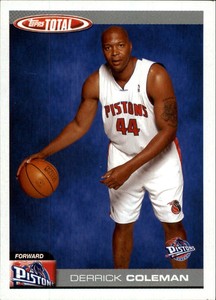 2004-05 Topps Total Detroit Pistons Basketball Card #58 Derrick Coleman