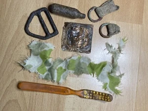 US WWII 82nd Airborne Foxhole Relics Lot Dug Artifacts Market Garden 1944 - Imagen 1 de 6