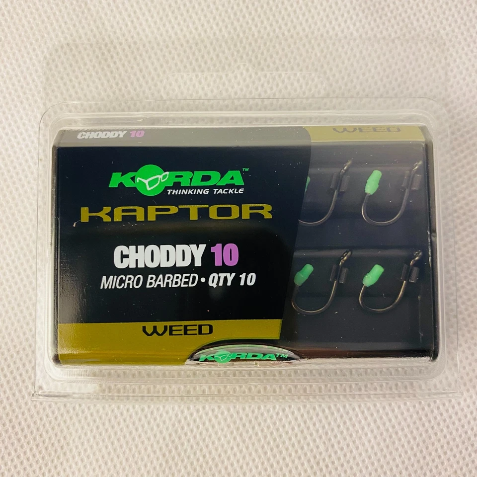Ganchos de pesca de carpa Korda Kaptor verde hierba púas talla 10 Foto 1 de 1