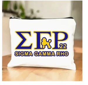 Sigma Gamma SGRho Travel Cosmetic Bag Canvas - Imagen 1 de 2