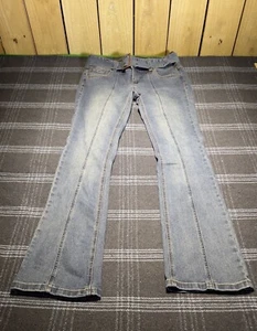 Simple Society Denim Jeans Womens Size 11/30 Blue Faded Mid Rise Bootcut New - Picture 1 of 12