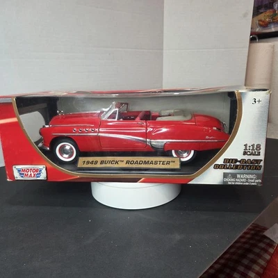 Motormax 1:18 Scale Diecast Car 1949 Buick Red - Image 1 of 4