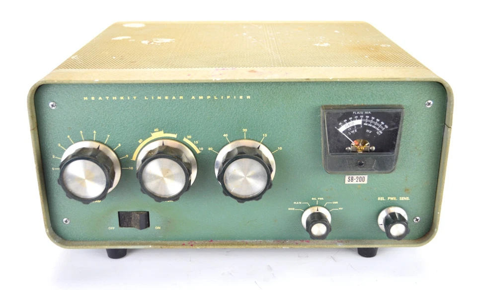 Heathkit SB-200 Linear Amplifier Cetron 572B Tubes Vintage Ham Radio Amp - Image 1 of 4