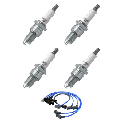 For Honda Accord 86-89 NGK BNDL-0843-10000257 Spark Plug Wire & Spark Plug Kit Foto 1 de 4
