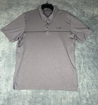 Travis Matthews Polo Gris Hombre Talla Extra Grande Mezcla Algodón Logo Foto 1 de 4