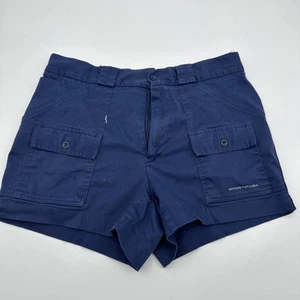 Sportif USA Original Shorts Cargo Mens Navy Zip Pocket Hiking New - Picture 1 of 14