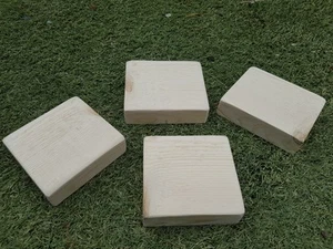HANDGEMACHTE Holzuntersetzer Rustikal X4 EXTRA DICK - Bild 1 von 5