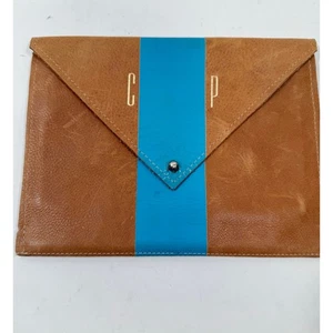 Bolso sin asas Clare Vivier Saddle de cuero marrón sobre - Imagen 1 de 8