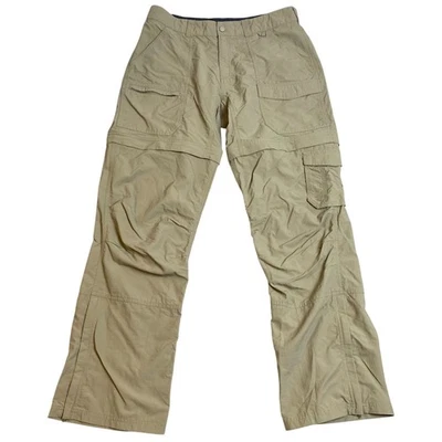 Женские брюки-карго Eastern Mountain Sports размер 8R трансформируемые для улицы желтовато-коричневые - Изображение 1 из 4