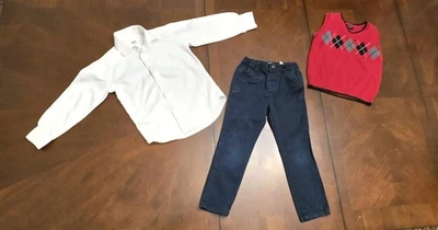 轻度使用男孩 5 码圣诞或正装套装 — 第 1/4 张图片