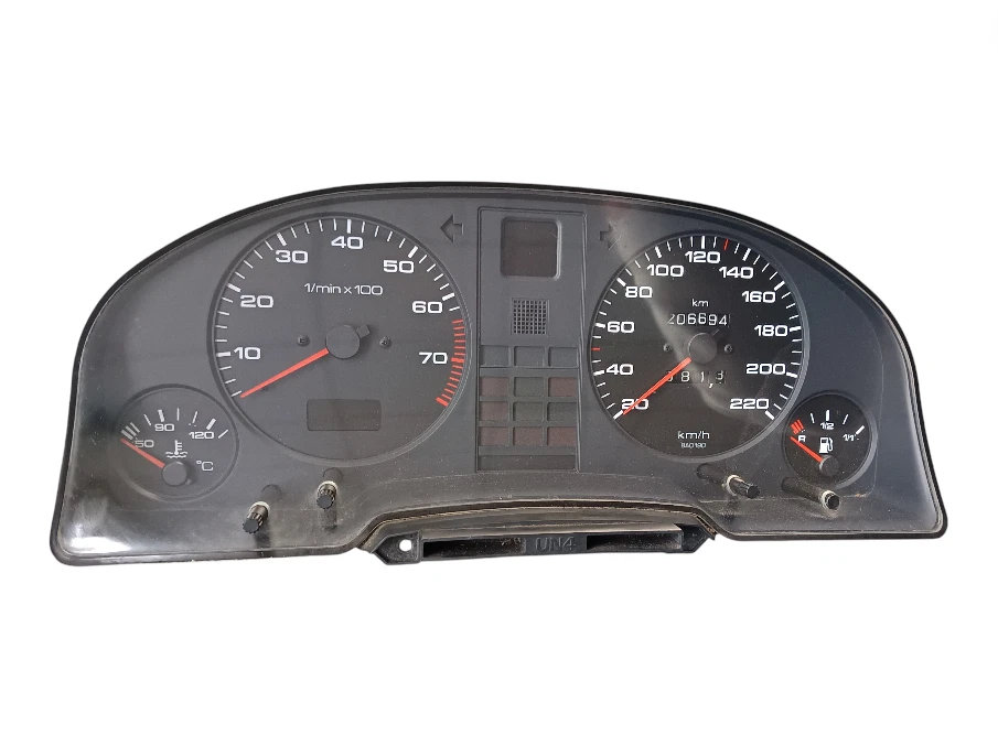 Audi 80 / S2 / B4 Kombiinstrument 81117728 /500.201/017/001 Tacho Drehzahlmesser - Bild 1 von 4