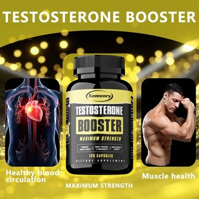 Testosteron-Booster – Steigert Energie,verbessert Muskelkraft und Muskelwachstum - Bild 1 von 4