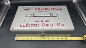 Millers Falls Metall Werkzeugkoffer / 8142 Bohrerkoffer Elektrowerkzeuge - Bild 1 von 6