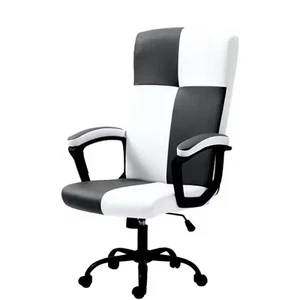 Computer Desk Chair White And Grey Stylish Design - Picture 1 of 6