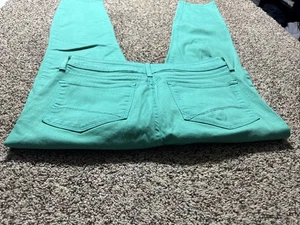 NYDJ NOT YOUR DAUGHTER'S JEANS SIZE 10 CLARISSA ANKLE SKINNY TEAL WOMENS - Picture 1 of 4