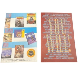 Avalon Hill Spiel Werbung & Spielfiguren Ersatzhefte - Bild 1 von 8