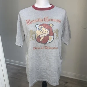 Vintage Walt Disney Snow White Seven Dwarfs Grumpy Graphic T Shirt Size Fits Med - Imagen 1 de 6