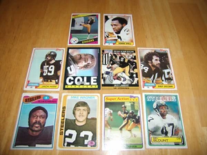 PITTSBURGH STEELERS SUPER BOWL CHAMPS CARD LOT-BRADSHAW, HAM, BLOUNT LAMBERT+++ - Picture 1 of 4
