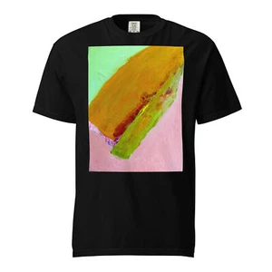 Abstract 2009 Unisex Adult Garment-Dyed T-Shirt Heavyweight Casual Wear - Picture 1 of 17