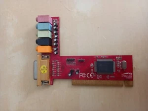 Speedlink SL-8866-SRD 5.1 PCI Carte Audio 6-CH Ordinateur Carte Son Midi Joystick - Photo 1/7