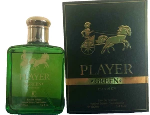 Fragrance Couture Player Green for Men Eau de Toilette, 3.4 Ounce - New in Box - Picture 1 of 1