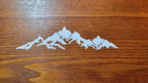 MOUNTAIN RANGE LANDSCAPE SCENE Vinyl Decal -Sticker for Car Truck 5.0 - Picture 1 of 3