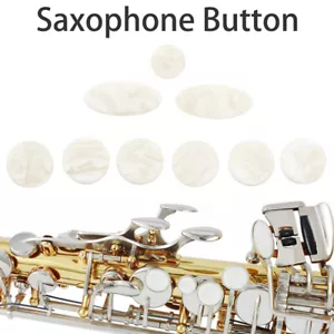 Saxophone Finger Button Pearl Real Abalone Shell Sax Mother of Pearl Key - Picture 1 of 9