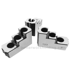 Turner 12" Steel Double Step CNC Hard Chuck Jaws for Kitagawa (B-212), Samchully - Picture 1 of 6